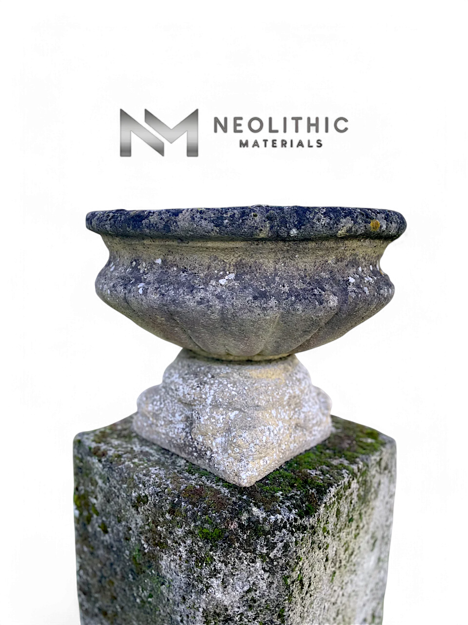 Antique Stone Vase (Pair) - Image 2